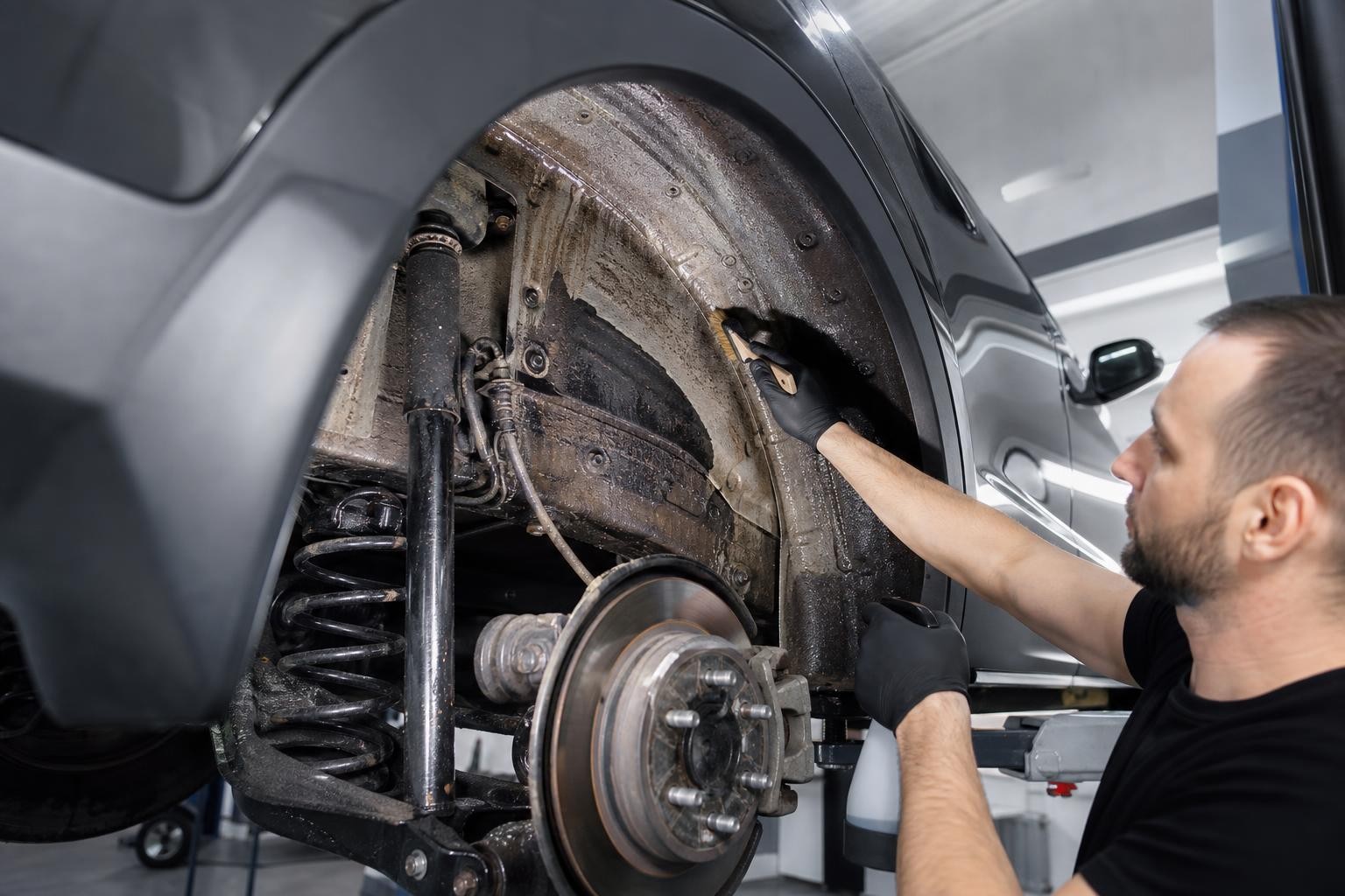 Очистка зоны обработки